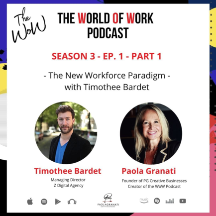 S.3.E.1. Part 1 – The New Workforce Paradigm w/ Timothee Bardet